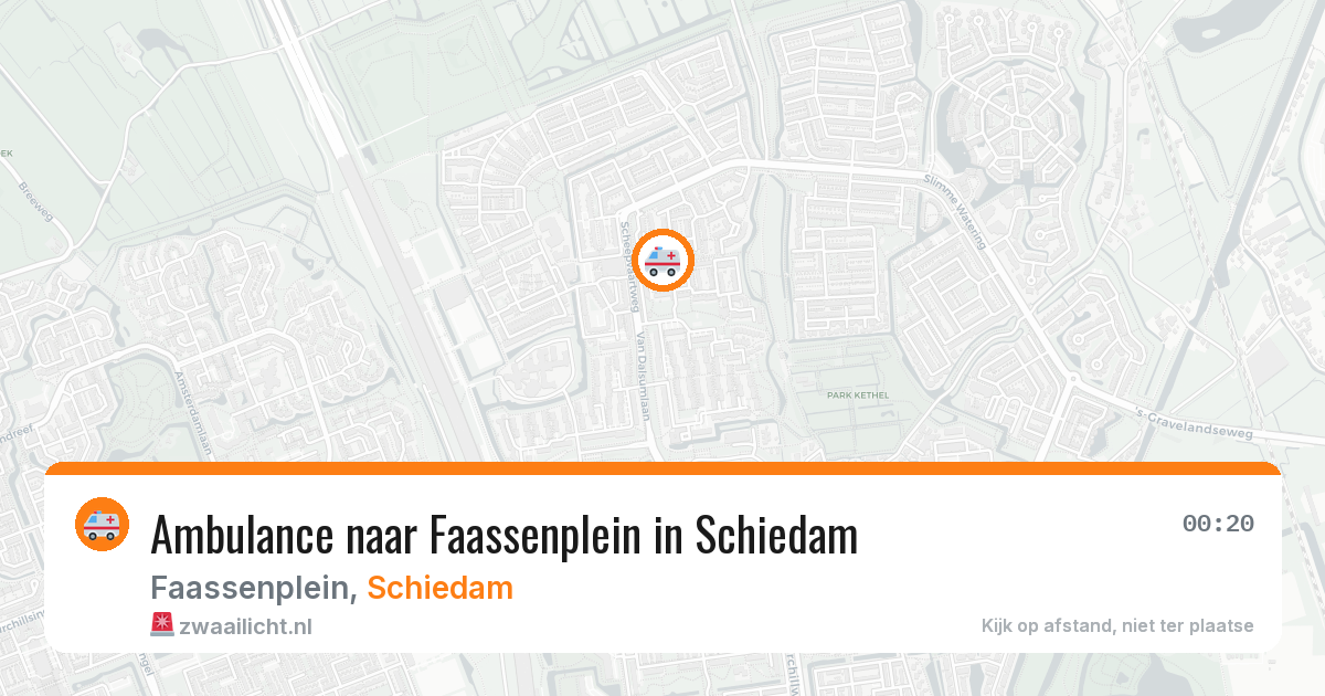 Ambulance naar Faassenplein in Schiedam — 6 mei 2026