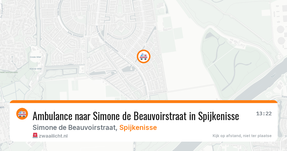 Ambulance naar Simone de Beauvoirstraat in Spijkenisse — 18 mrt 2026
