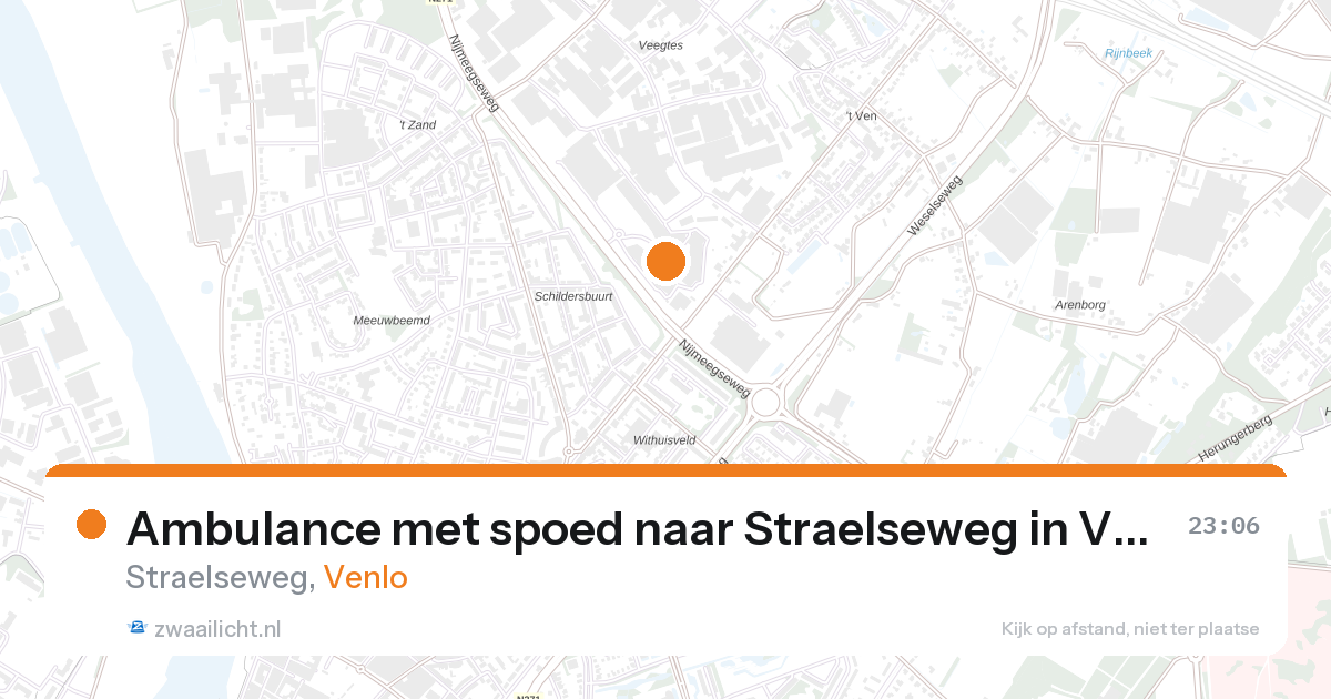 Ambulance met spoed naar Straelseweg in Venlo — 28 jul 2026