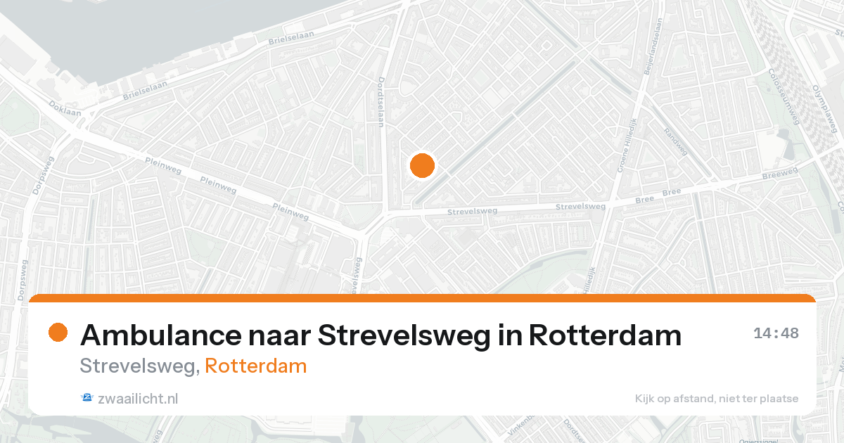 Ambulance naar Strevelsweg in Rotterdam — 19 aug 2026