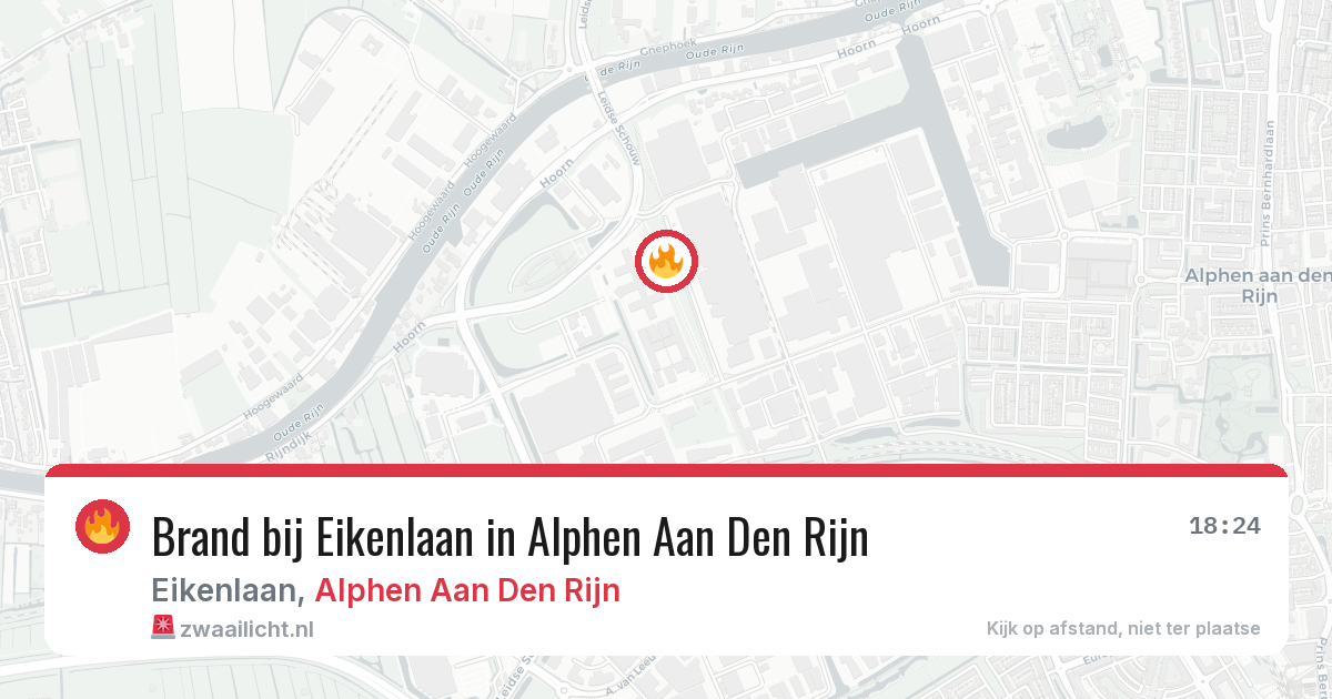 Brand bij Eikenlaan in Alphen Aan Den Rijn — 27 mei 2026