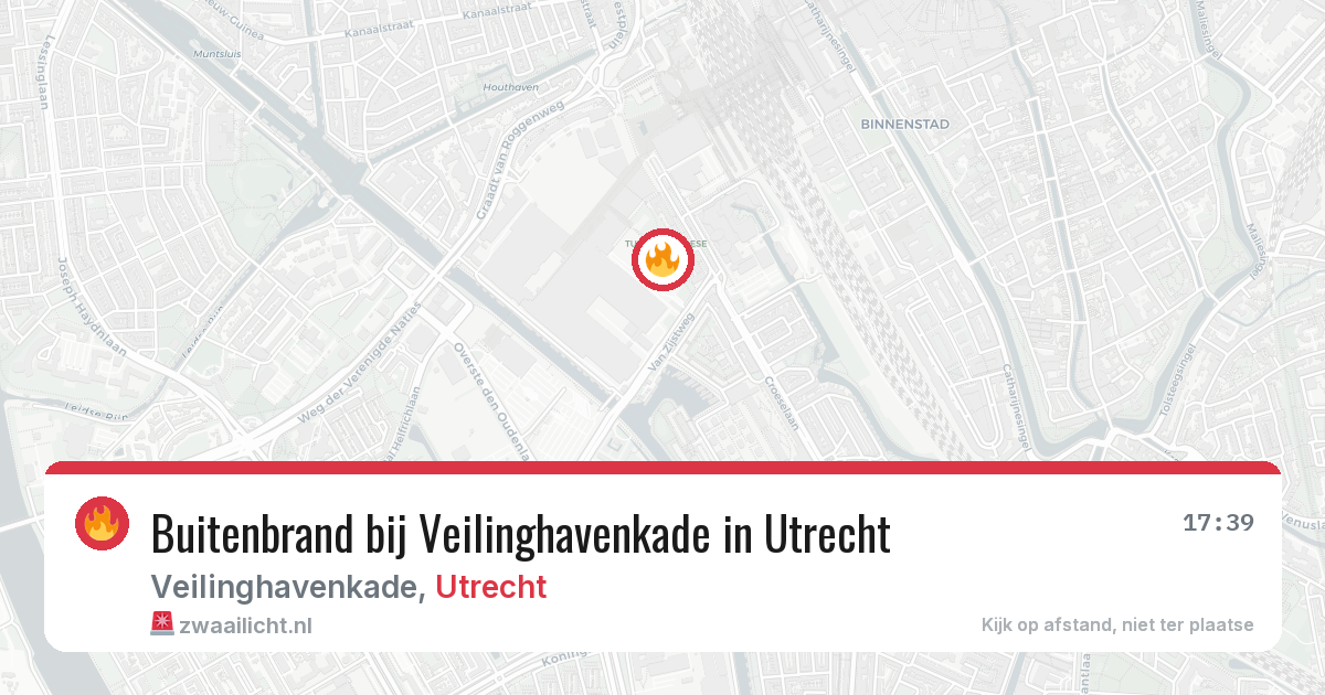 Buitenbrand bij Veilinghavenkade in Utrecht — 26 jun 2026