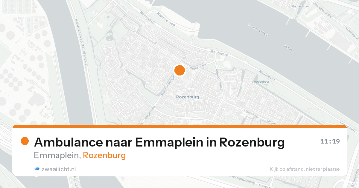 Ambulance naar Emmaplein in Rozenburg — 22 aug 2026