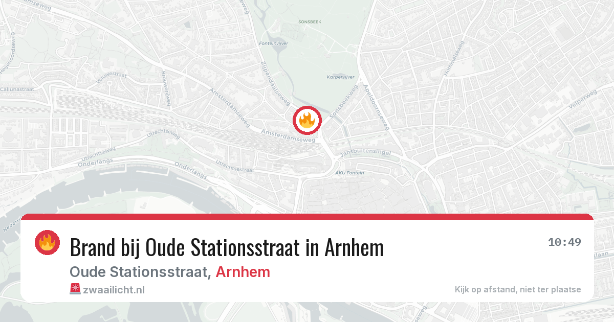 Brand bij Oude Stationsstraat in Arnhem — 13 feb 2026
