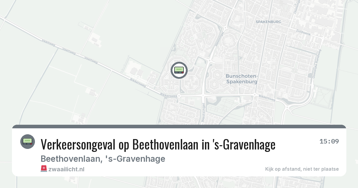 Verkeersongeval op Beethovenlaan in 's-Gravenhage — 6 mrt 2026