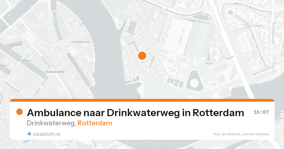 Ambulance naar Drinkwaterweg in Rotterdam — 30 jan 2026
