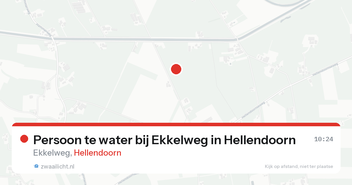 Persoon te water bij Ekkelweg in Hellendoorn — 21 aug 2026