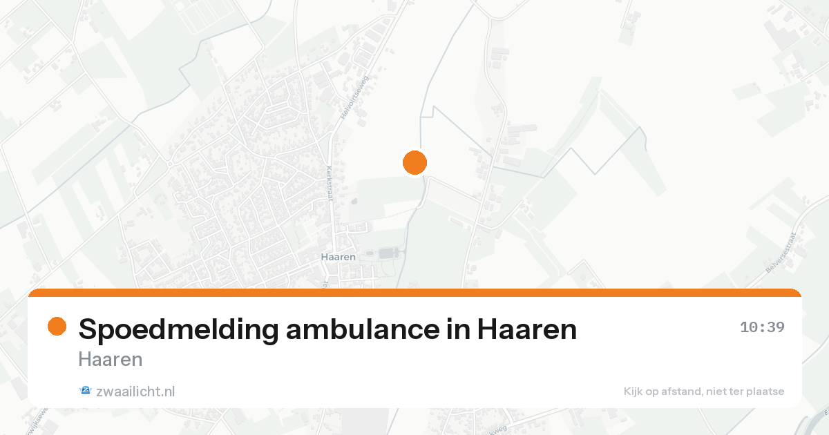 Spoedmelding ambulance in Haaren — 15 aug 2026