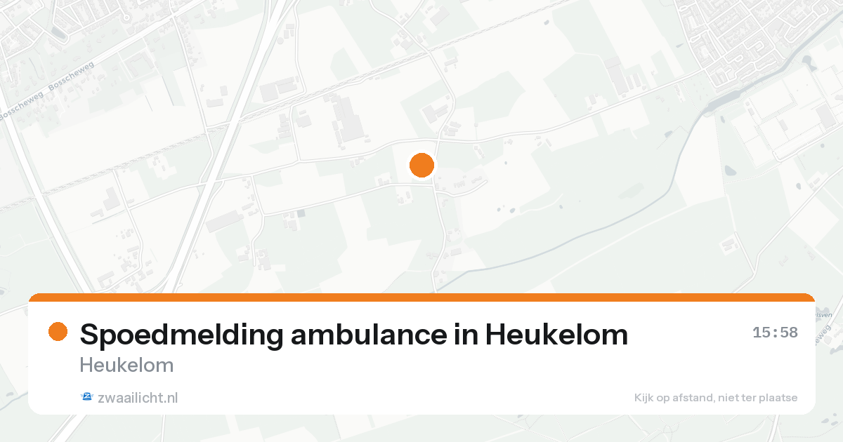 Spoedmelding ambulance in Heukelom — 11 aug 2026