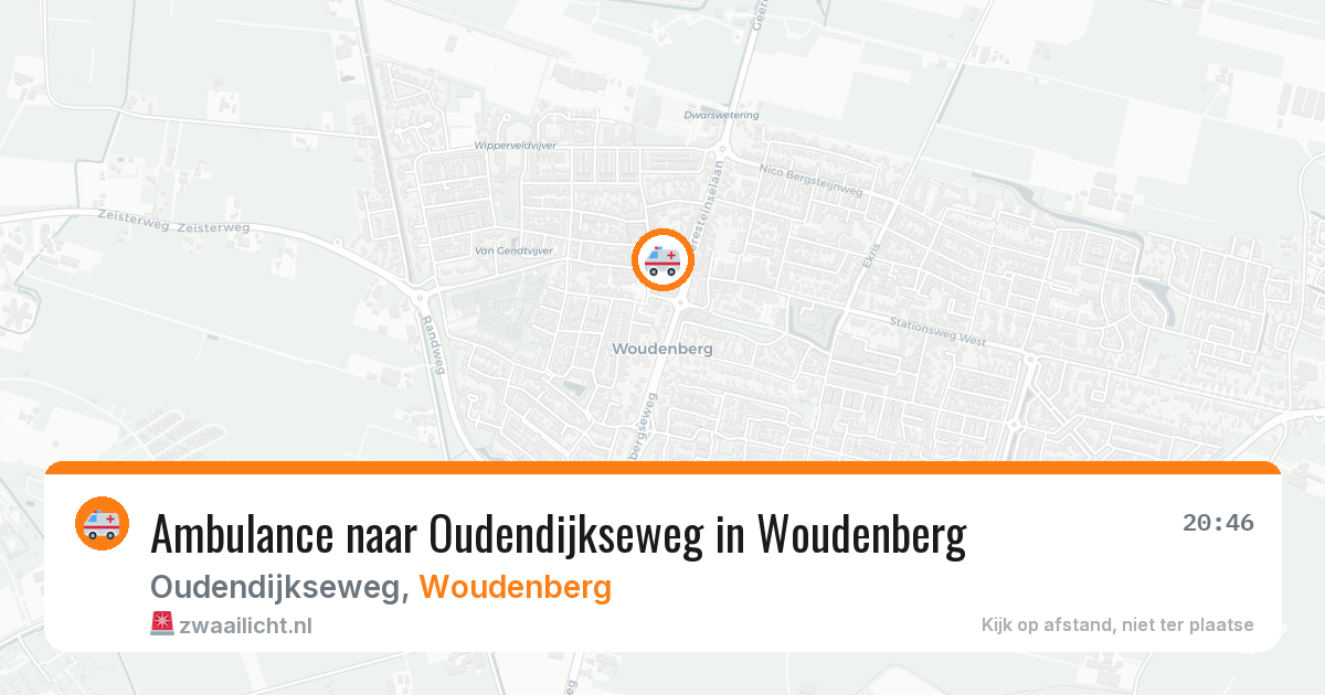 Ambulance naar Oudendijkseweg in Woudenberg — 26 jul 2026