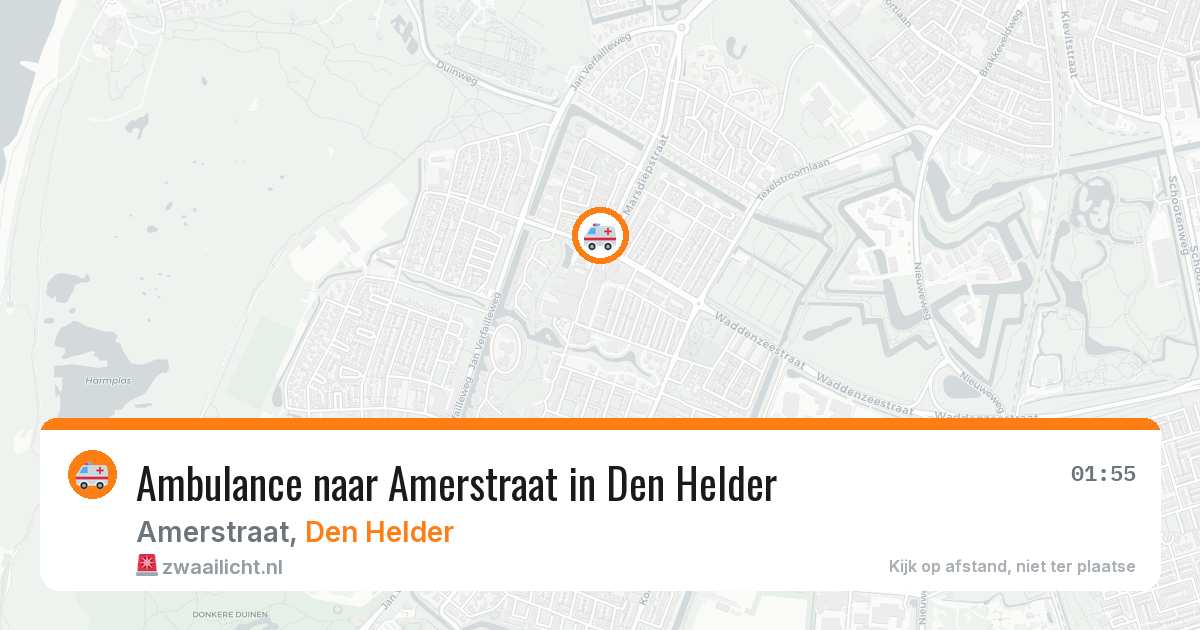 Ambulance naar Amerstraat in Den Helder — 4 mei 2026