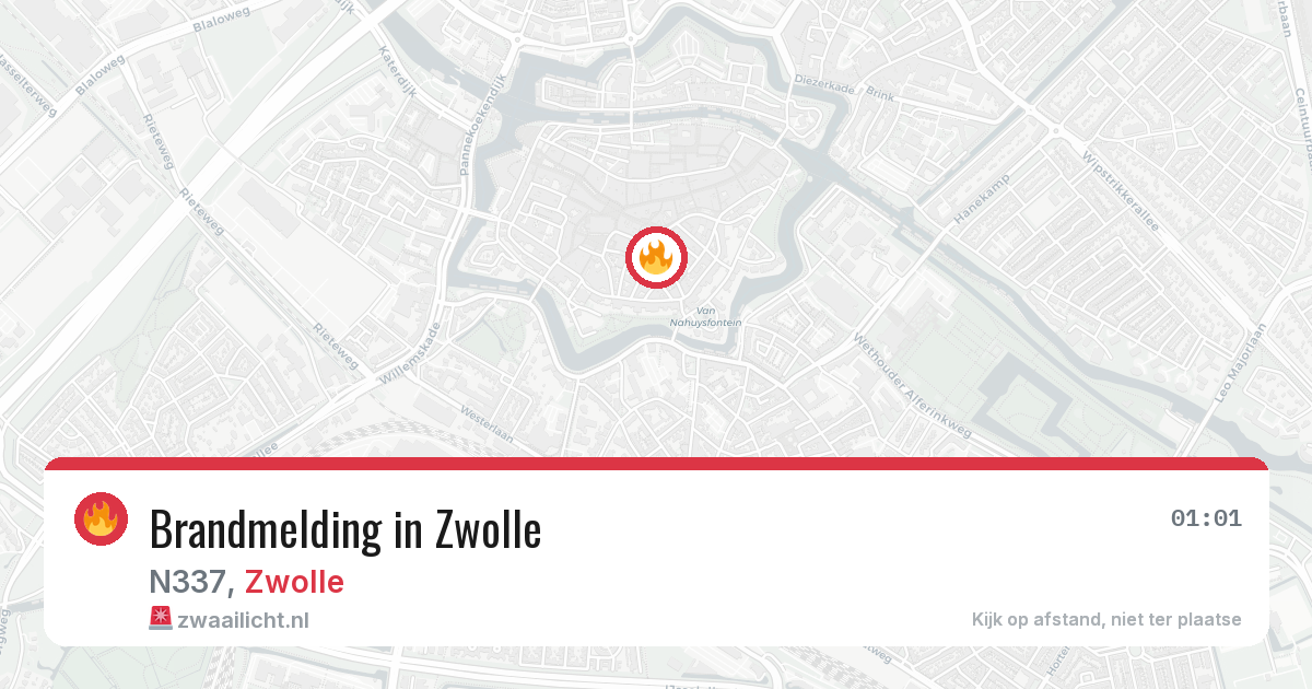 Brandmelding in Zwolle — 19 jun 2026