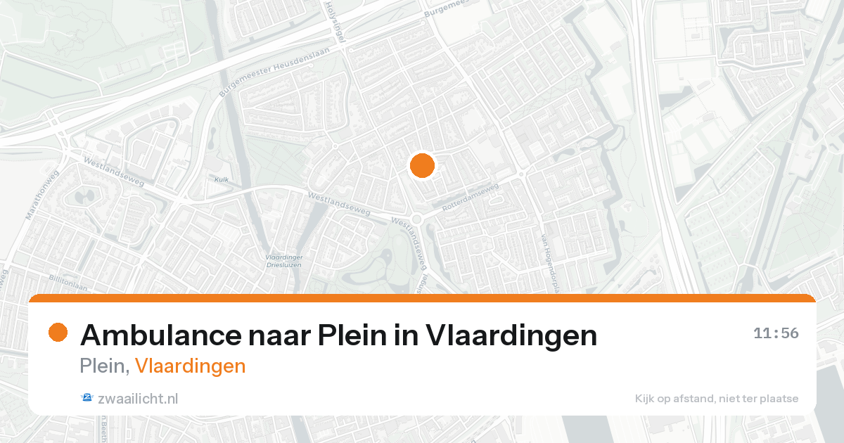 Ambulance naar Plein in Vlaardingen — 25 aug 2026