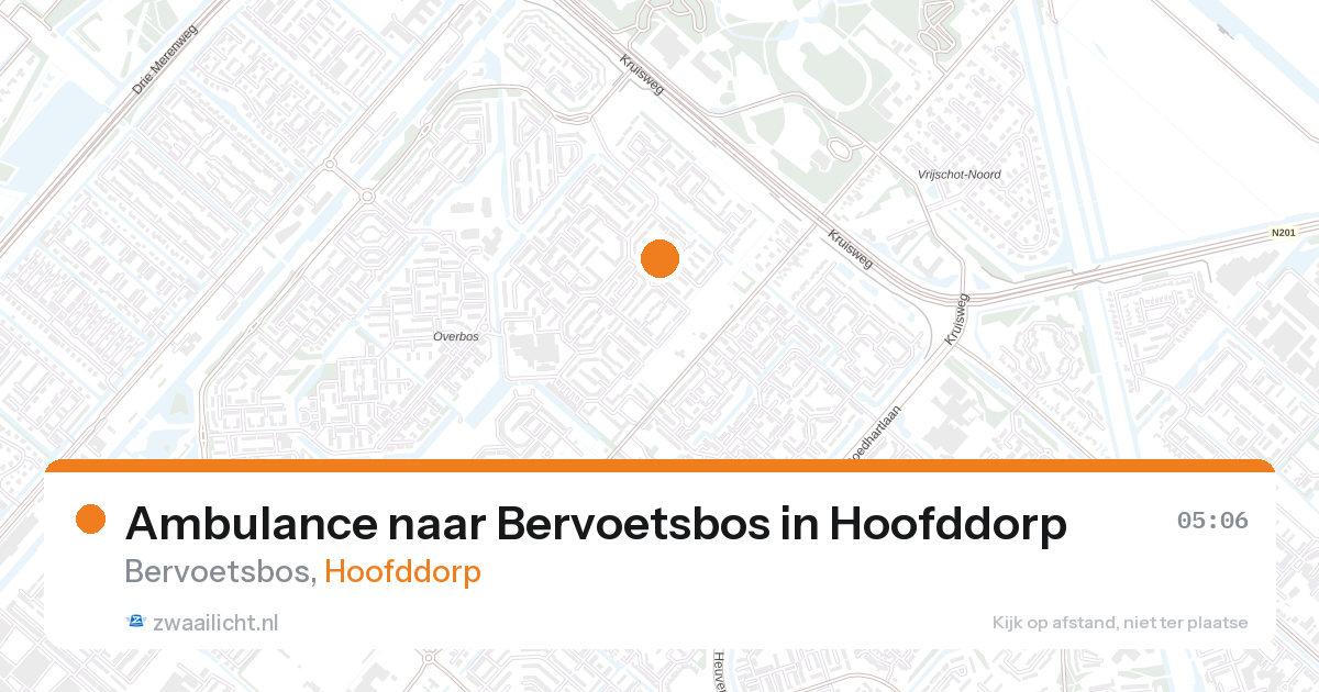 Ambulance naar Bervoetsbos in Hoofddorp — 7 feb 2026