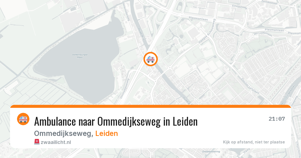 Ambulance naar Ommedijkseweg in Leiden — 26 apr 2026
