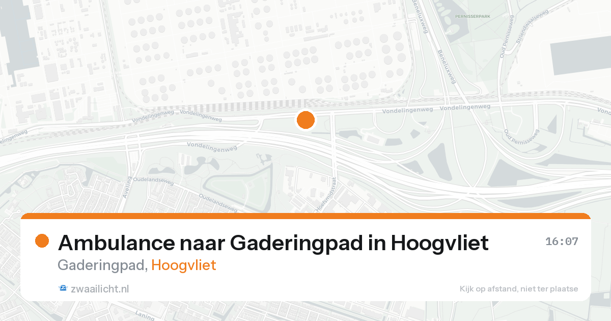 Ambulance naar Gaderingpad in Hoogvliet — 7 jul 2026
