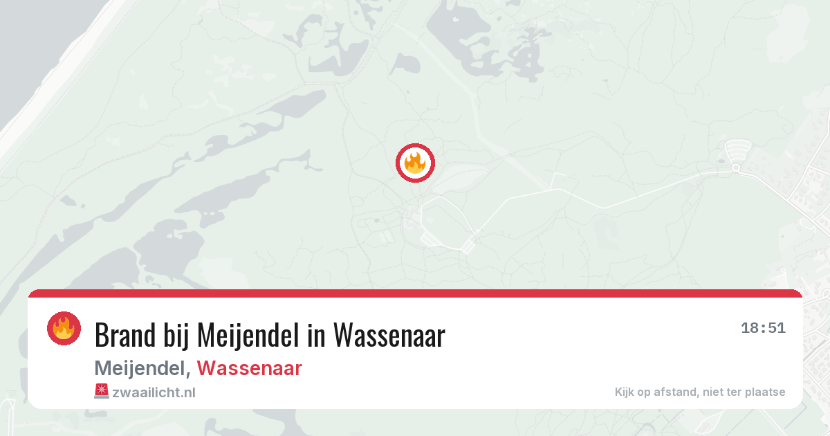 Brand bij Meijendel in Wassenaar — 23 mrt 2026