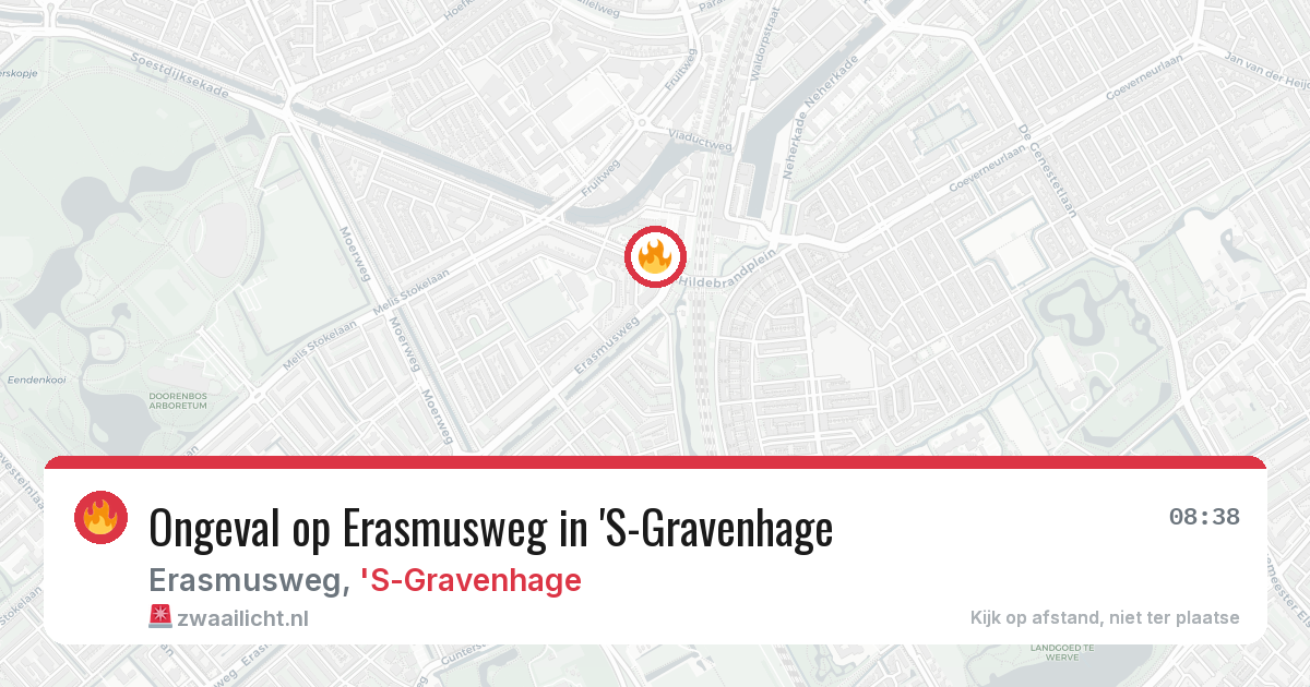 Ongeval op Erasmusweg in 'S-Gravenhage — 25 mrt 2026