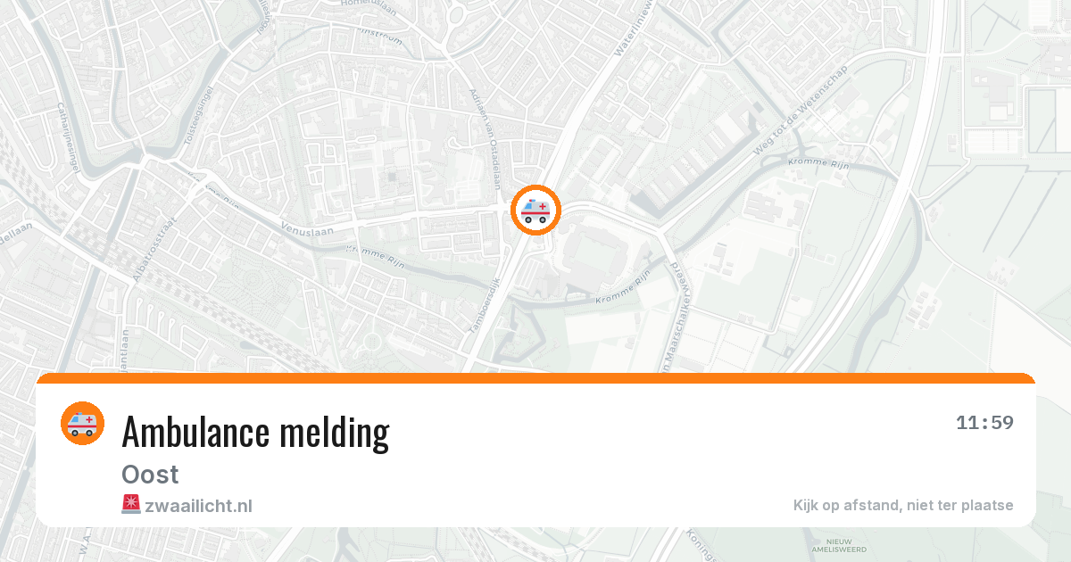 Ambulance melding — 23 feb 2026