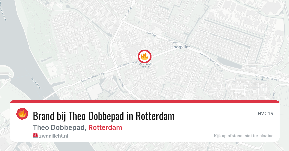 Brand bij Theo Dobbepad in Rotterdam — 17 jun 2026