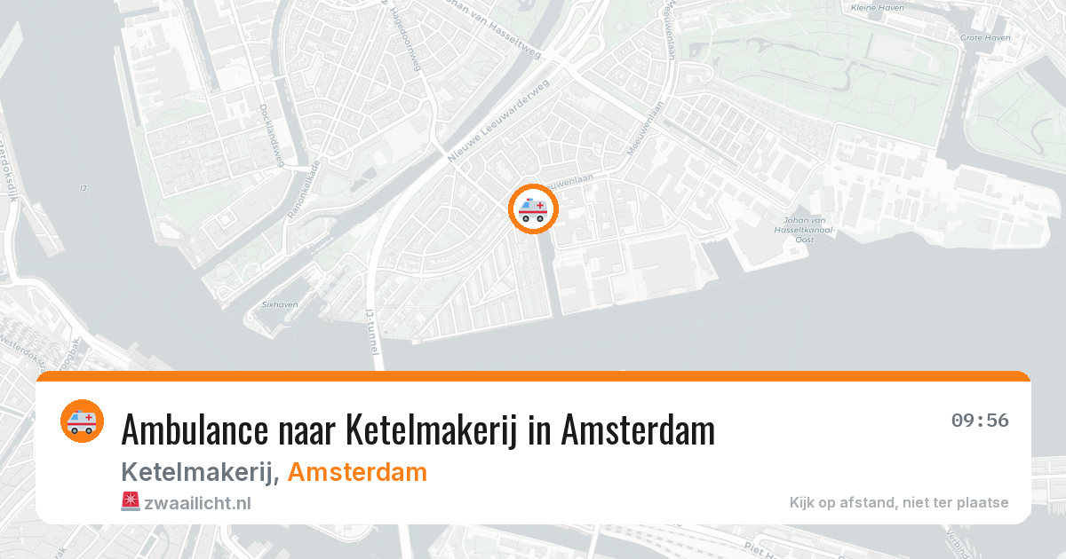 Ambulance naar Ketelmakerij in Amsterdam — 2 aug 2026