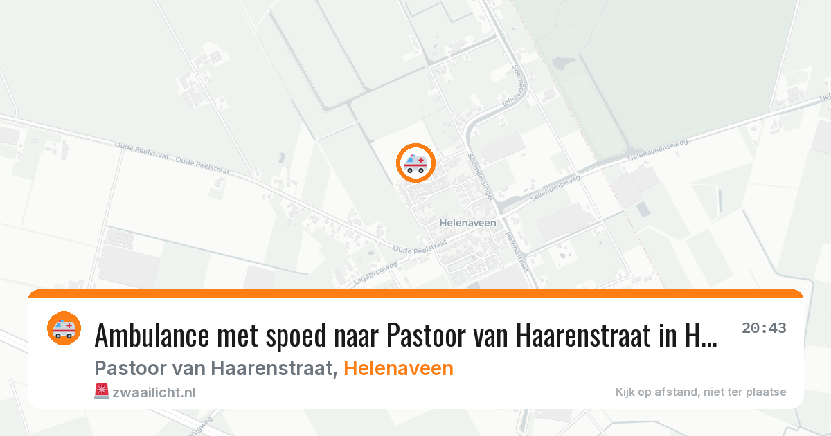 Ambulance met spoed naar Pastoor van Haarenstraat in Helenaveen — 18 jun 2026