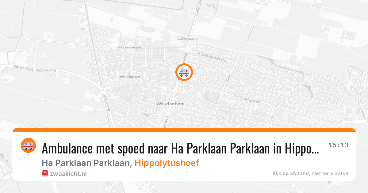 Ambulance met spoed naar Ha Parklaan Parklaan in Hippolytushoef — 30 jan 2026