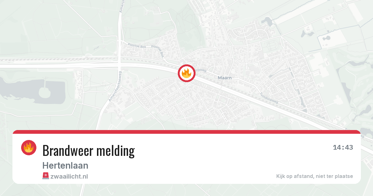Brandweer melding — 7 mei 2026
