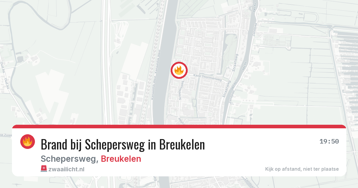 Brand bij Schepersweg in Breukelen — 7 jun 2026