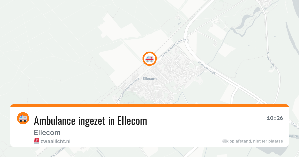 Ambulance ingezet in Ellecom — 28 jun 2026