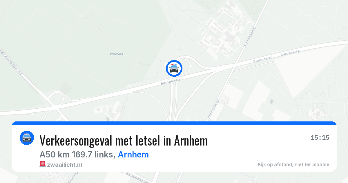 Verkeersongeval met letsel in Arnhem — 13 aug 2026