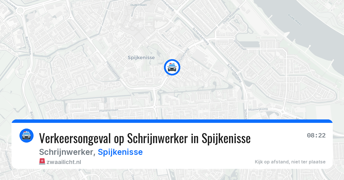 Verkeersongeval op Schrijnwerker in Spijkenisse — 13 apr 2026