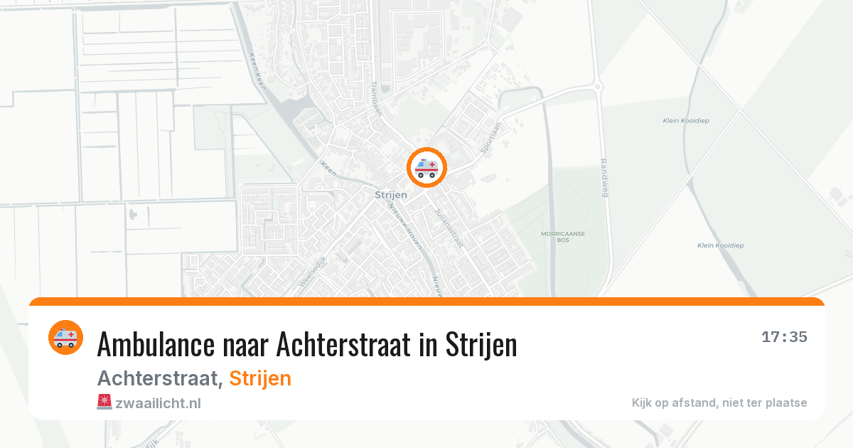 Ambulance naar Achterstraat in Strijen — 25 jun 2026
