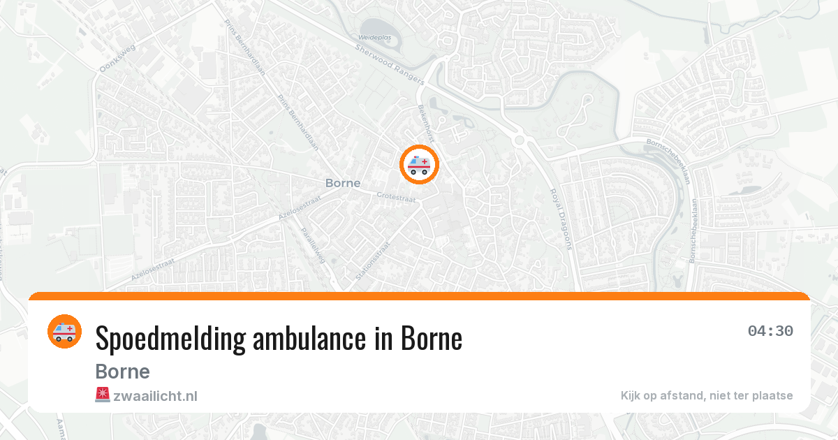 Spoedmelding ambulance in Borne — 7 apr 2026
