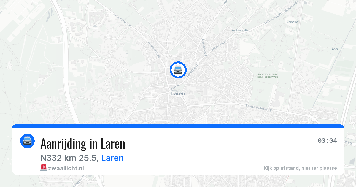 Aanrijding in Laren — 27 apr 2026