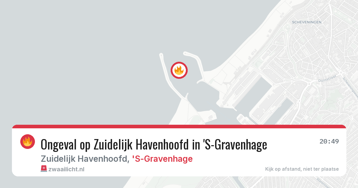 Ongeval op Zuidelijk Havenhoofd in 'S-Gravenhage — 5 aug 2026