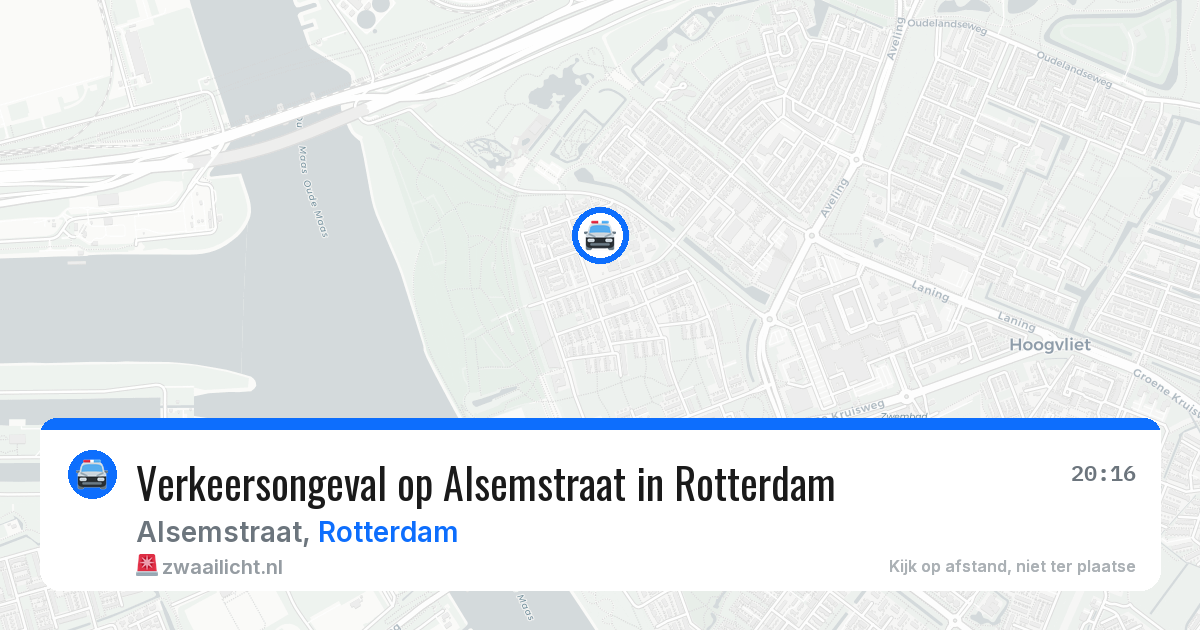 Verkeersongeval op Alsemstraat in Rotterdam — 20 jun 2026