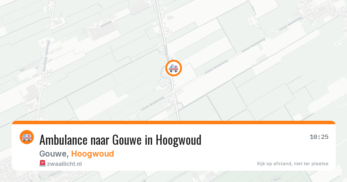 Ambulance naar Gouwe in Hoogwoud — 4 jul 2026