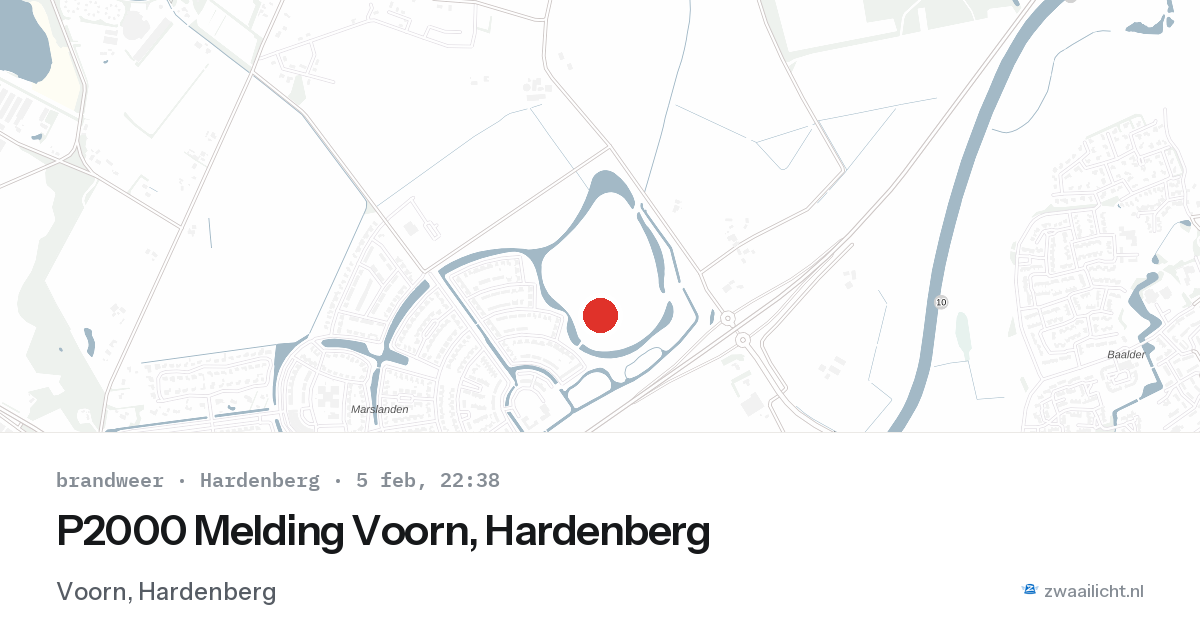 P2000 Melding Voorn, Hardenberg — 5 feb 2026