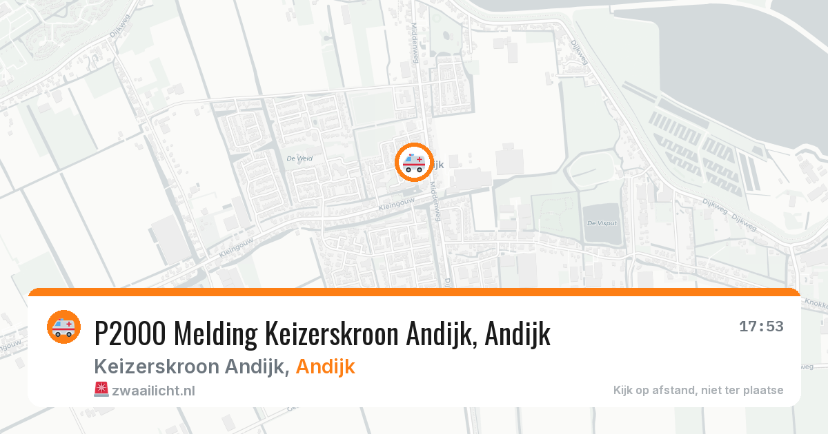 P2000 Melding Keizerskroon Andijk, Andijk — 8 feb 2026