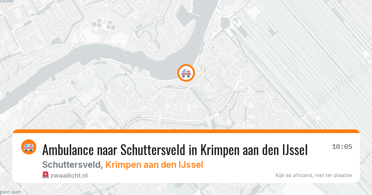 Ambulance naar Schuttersveld in Krimpen aan den IJssel — 18 apr 2026