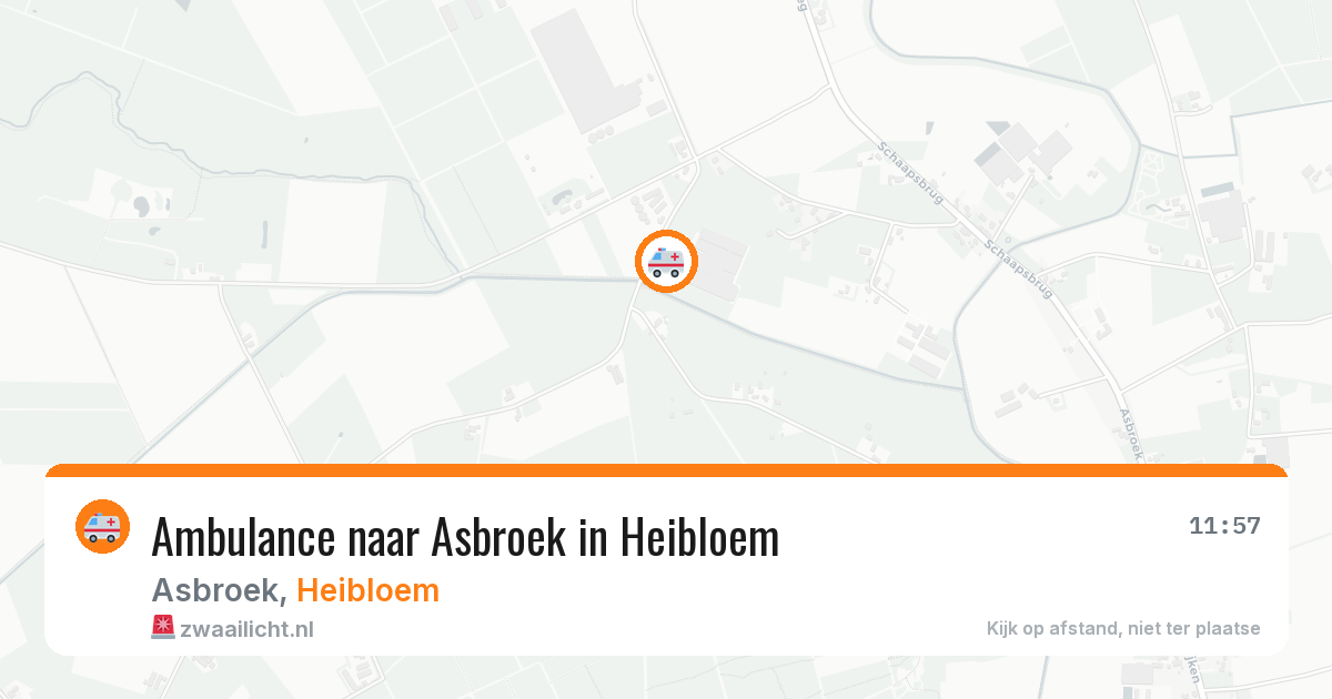 Ambulance naar Asbroek in Heibloem — 5 jun 2026