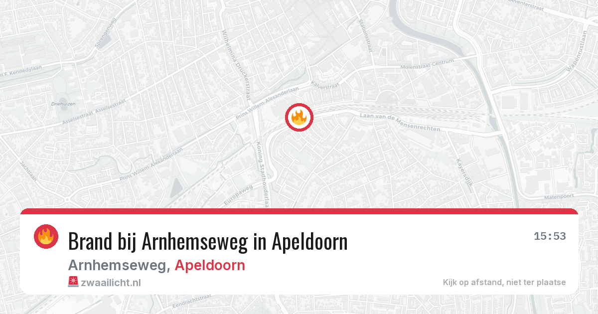 Brand bij Arnhemseweg in Apeldoorn — 3 mei 2026