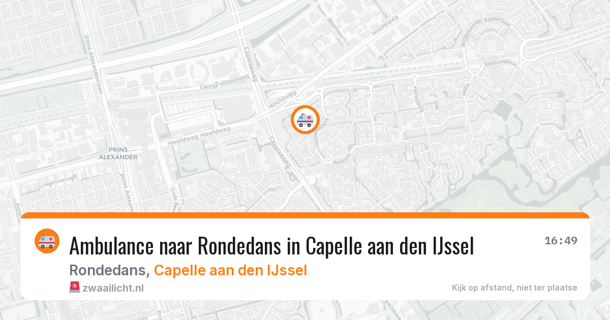 Ambulance naar Rondedans in Capelle aan den IJssel — 3 mrt 2026