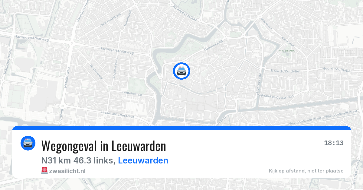 Wegongeval in Leeuwarden — 8 jul 2026