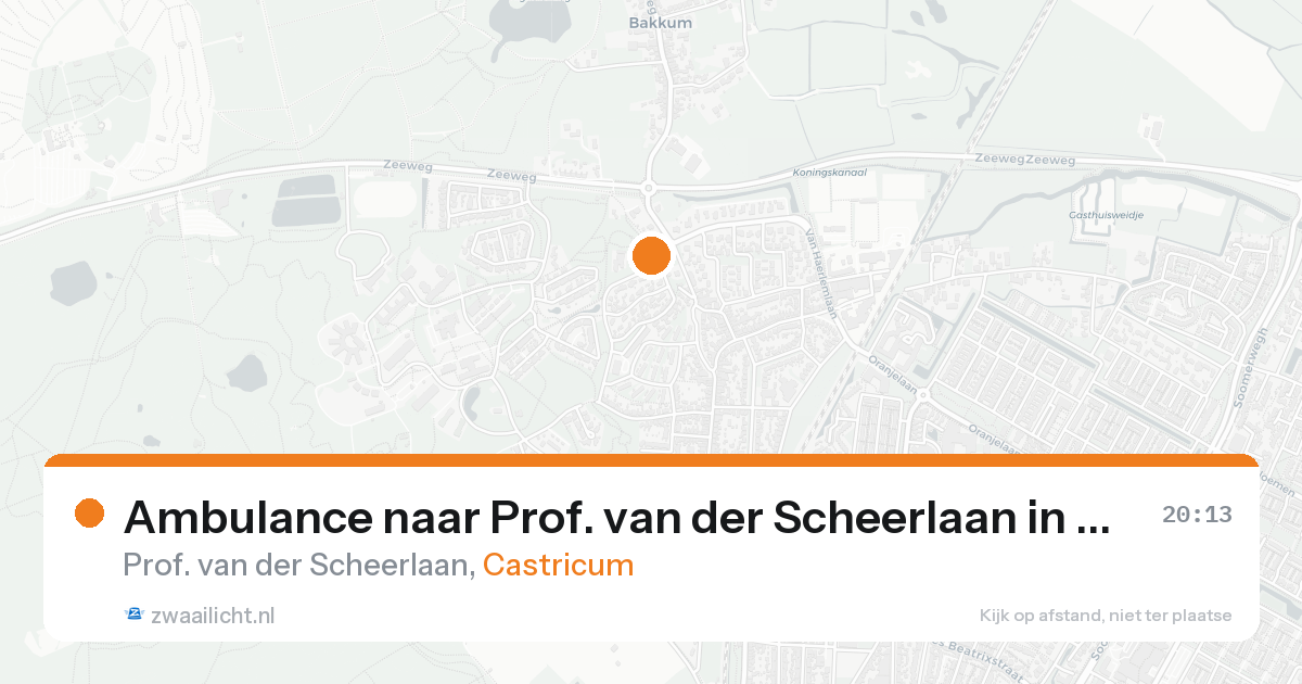 Ambulance naar Prof. van der Scheerlaan in Castricum — 7 feb 2026