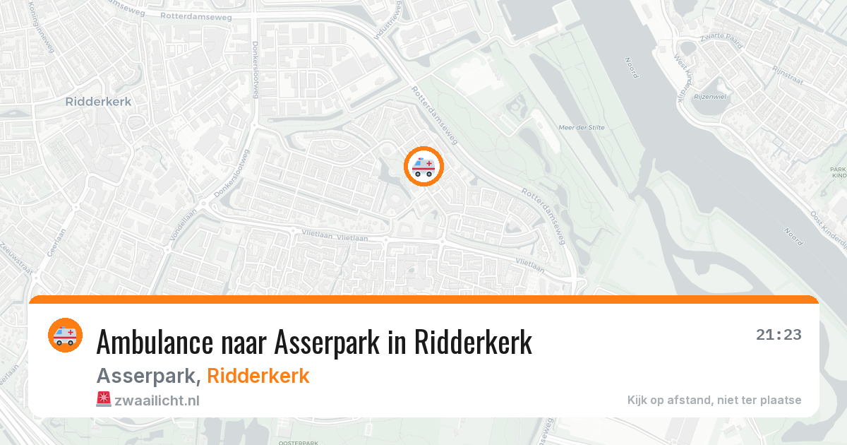 Ambulance naar Asserpark in Ridderkerk — 30 mei 2026