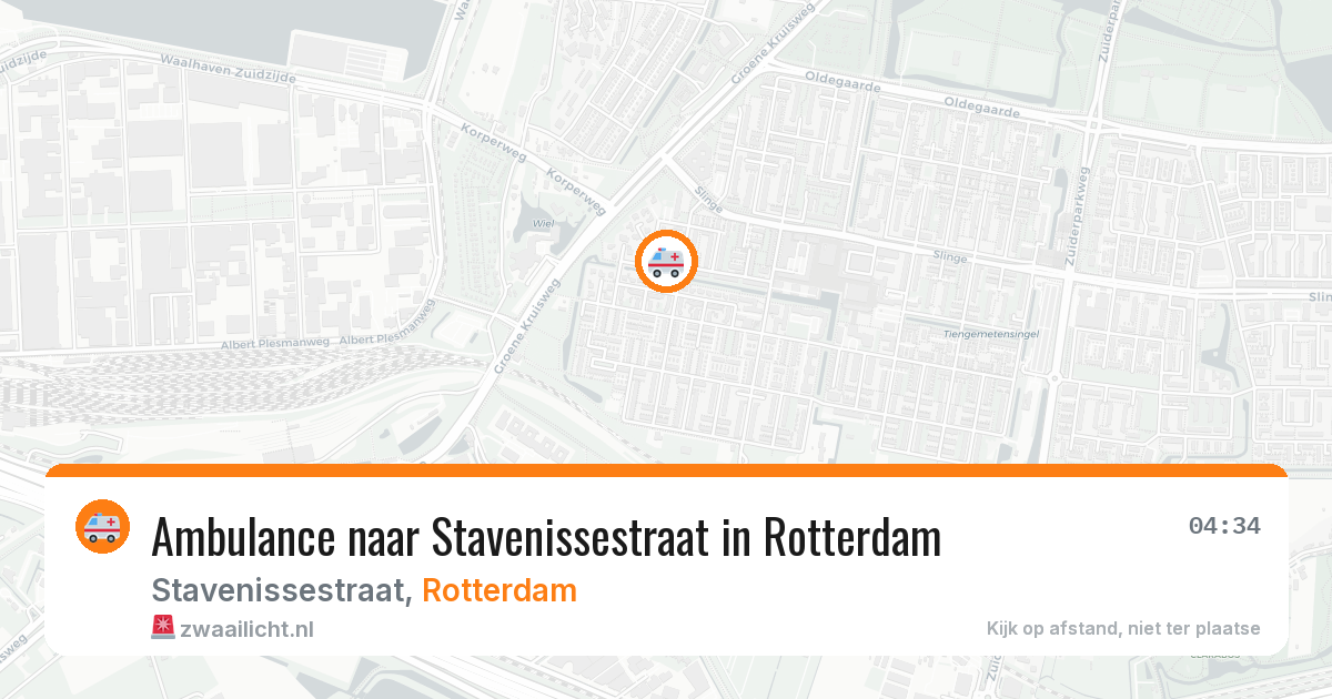 Ambulance naar Stavenissestraat in Rotterdam — 7 apr 2026