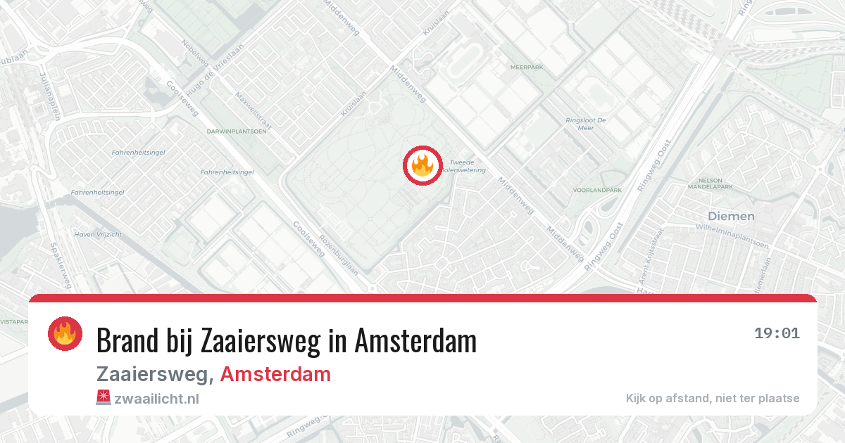 Brand bij Zaaiersweg in Amsterdam — 1 jul 2026