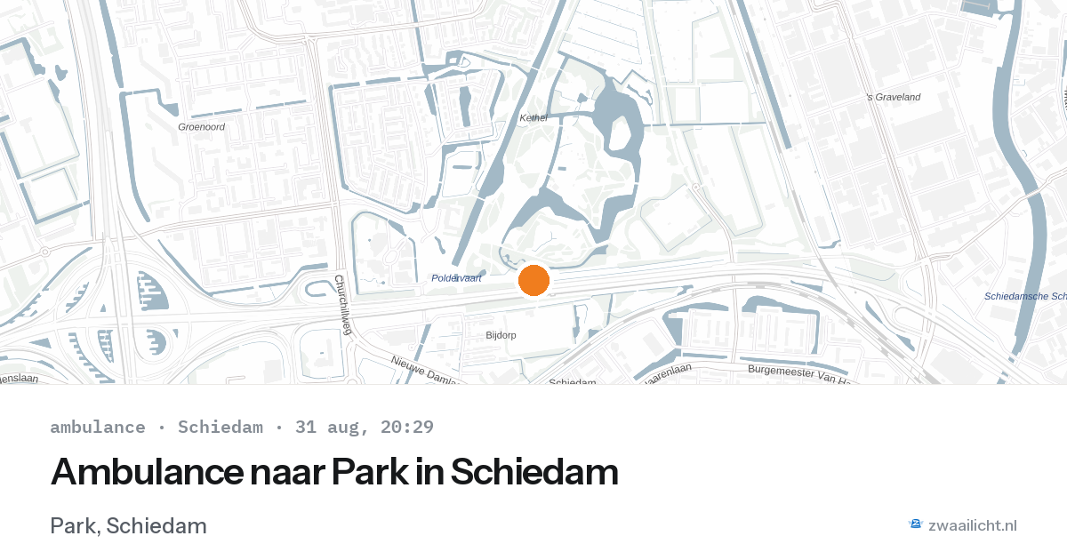 Ambulance naar Park in Schiedam — 31 aug 2026